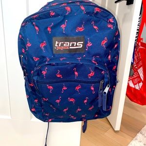 Flamingo printed girls backpack